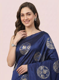 The Regal Bronze Butta Pure Soft Silk Saree thumbnail