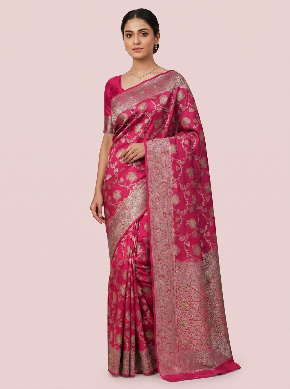 The Opulent Full Zari Work Silk Saree