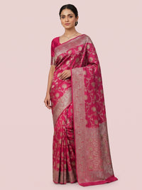 The Opulent Full Zari Work Silk Saree thumbnail