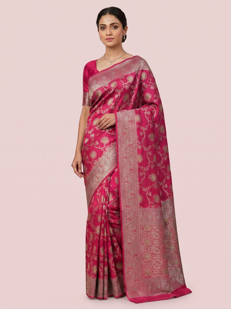 The Opulent Full Zari Work Silk Saree