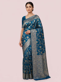 The Opulent Full Zari Work Silk Saree thumbnail